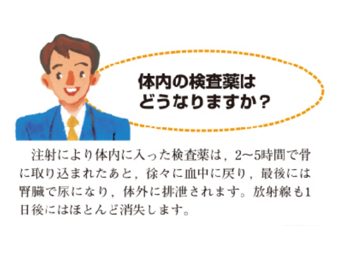 体内の検査薬はどうなりますか？